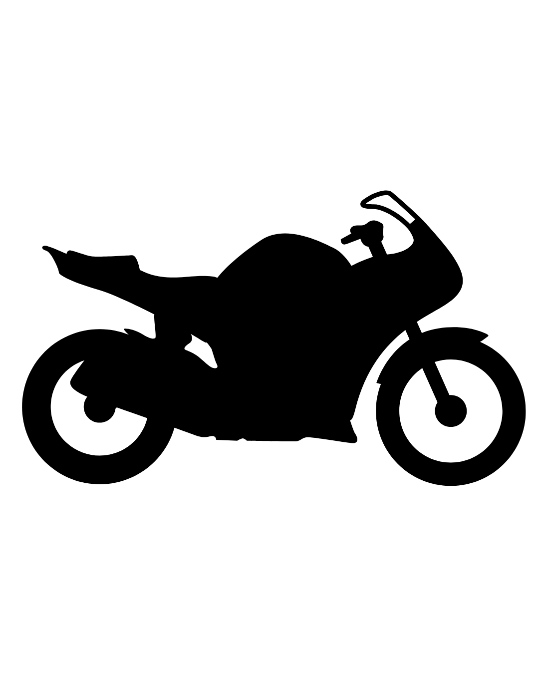 Black bike icon representing the motorcycle servicing section