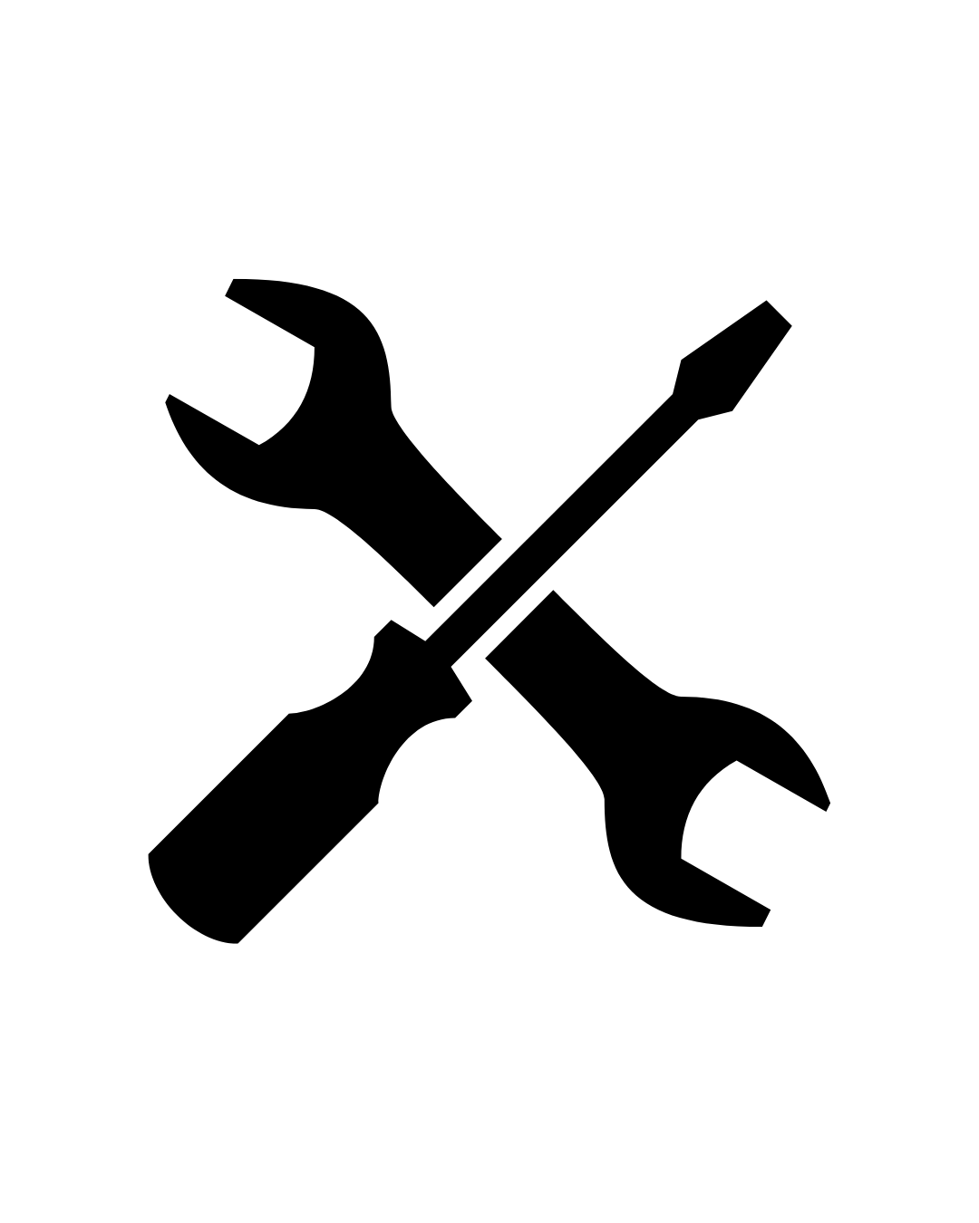 Wrench and screwdriver icon symbolizing general repairs