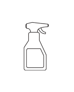 Spray bottle icon representing engine wash service
